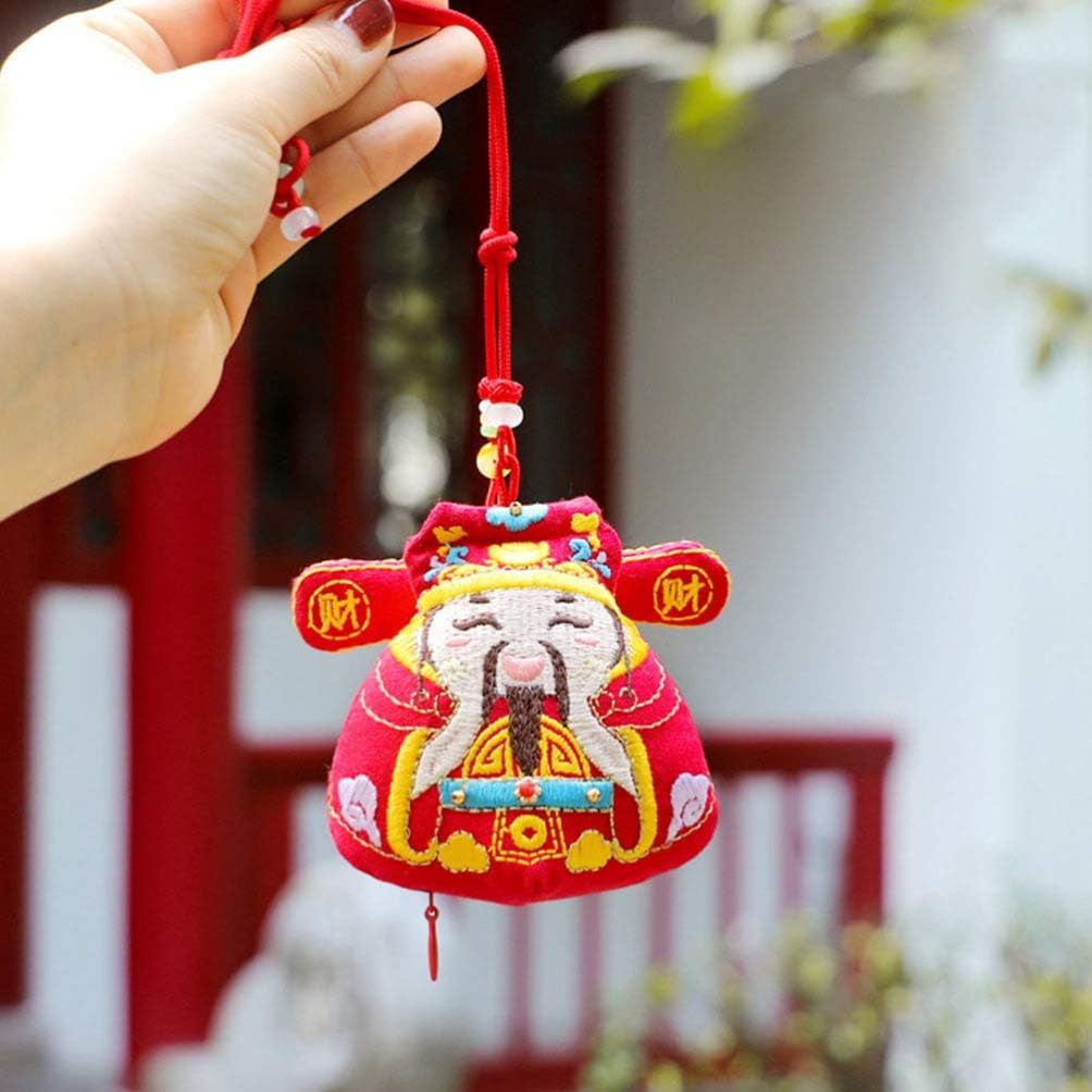 Totority 1pc Chinese Style Feng Shui Sachet Bag Hanging Ornament