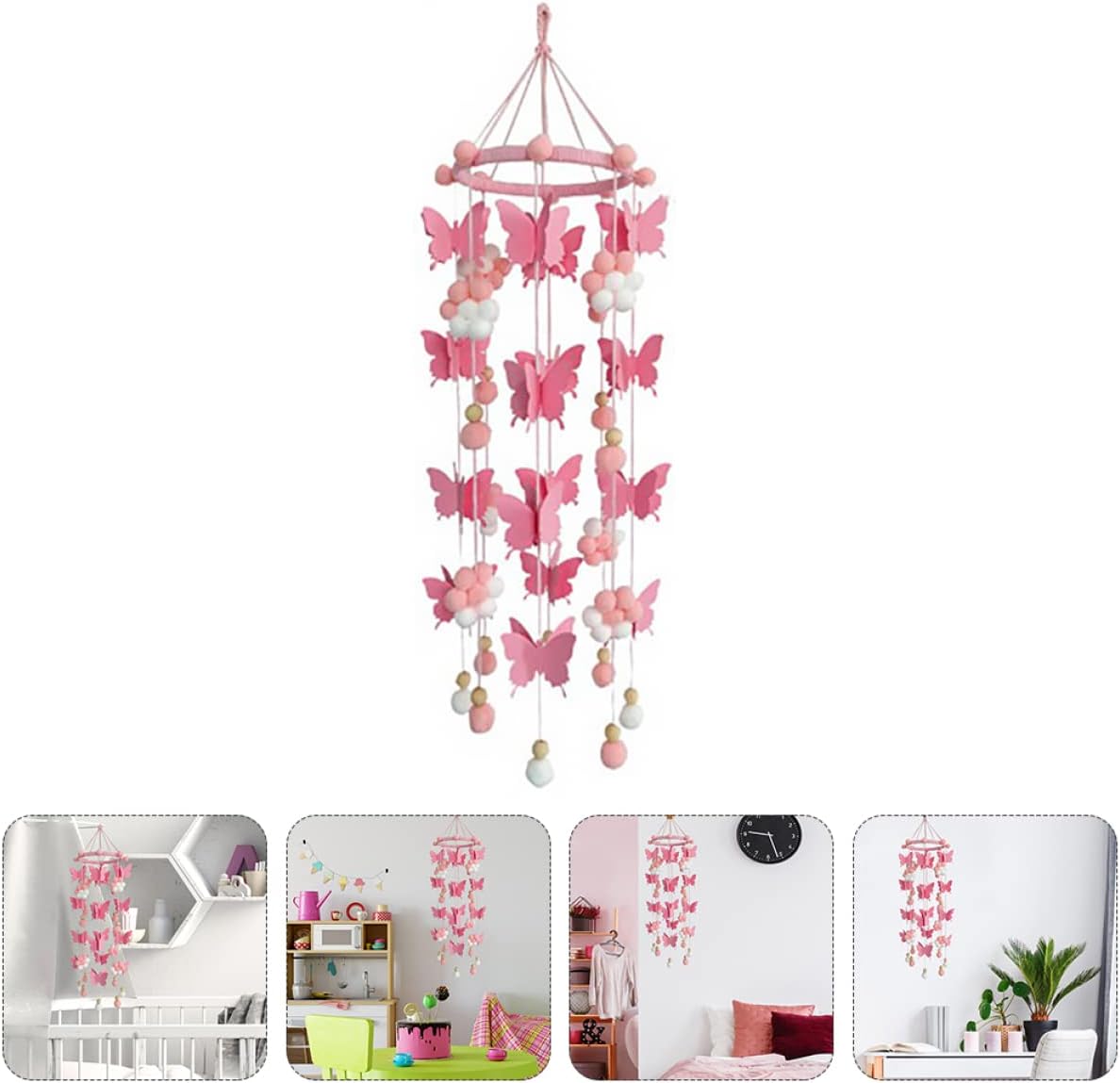 1pc Home Kids Plush Wall Hanging Butterfly Decoration