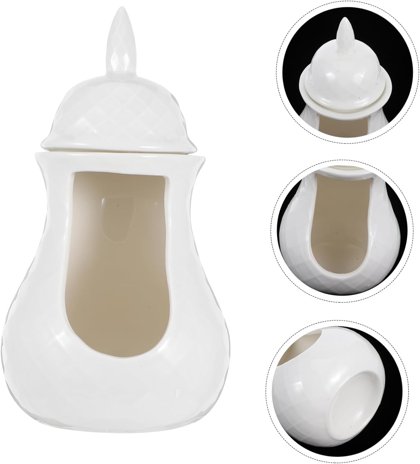 HYTROVE Ceramic Tealight Oil Burner Lamp