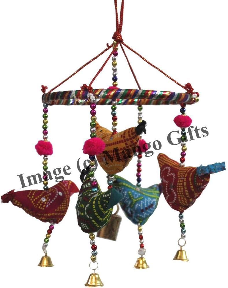 Mango Gifts Handmade Totabird Bell Swing Decorative Hanging