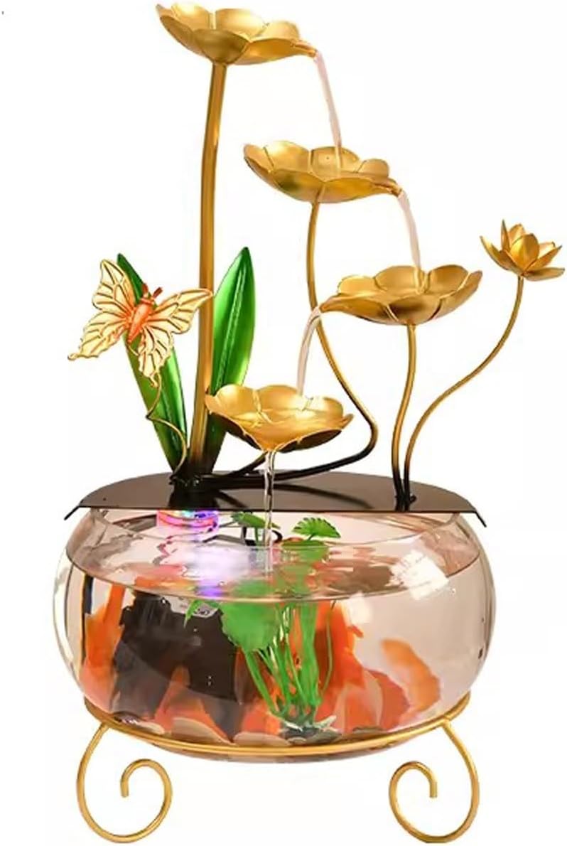 GRFIT Tabletop Fountain Small Indoor Water Flow Decoration