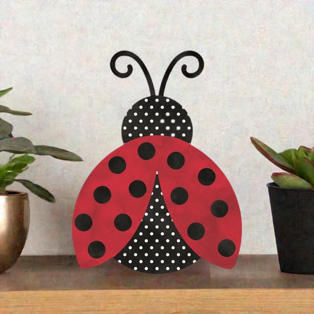 Craig Bachman 12-inch Ladybug Metal Wall Hanger