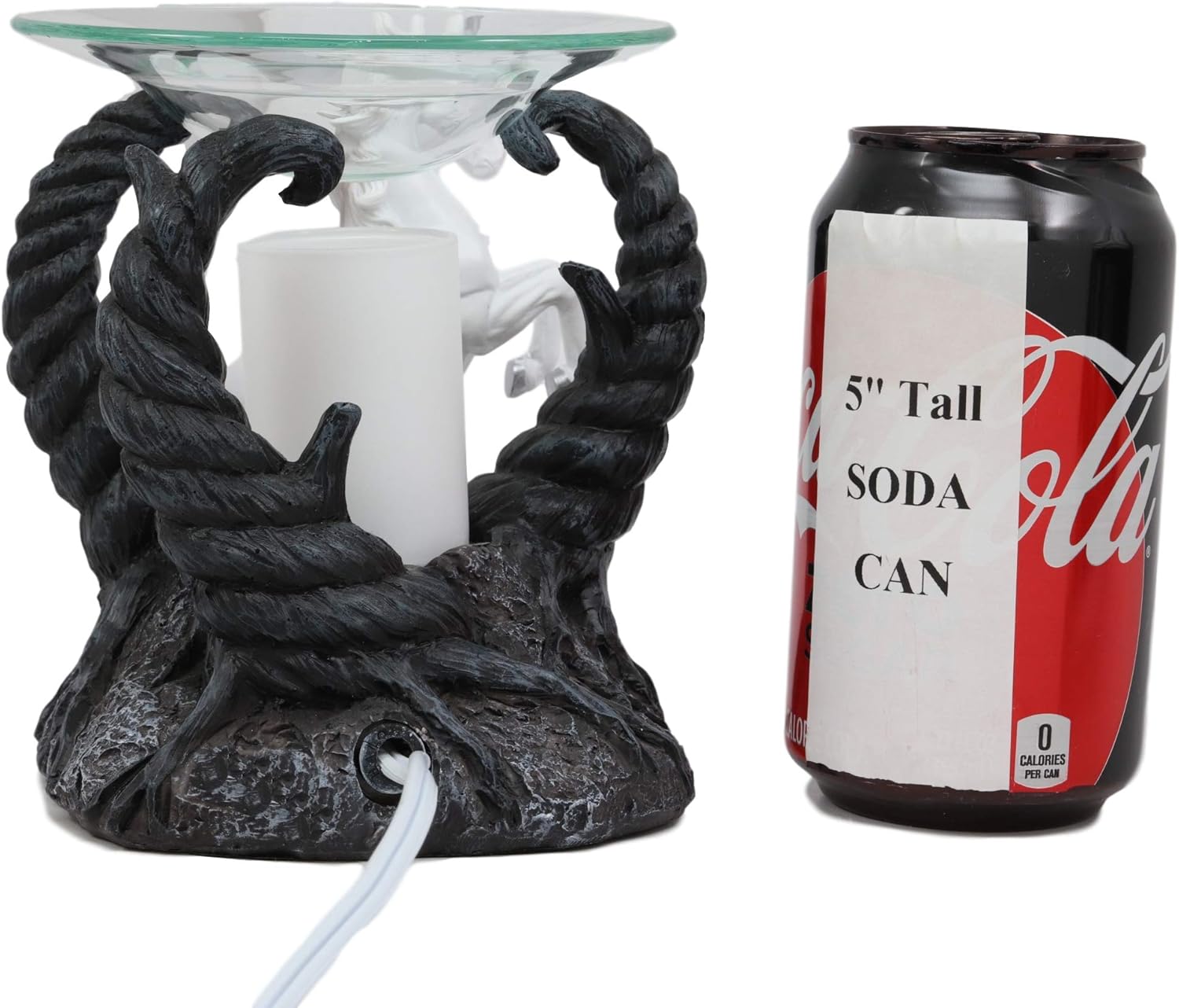 Ebros Fantasy White Unicorn Oil Burner Statue