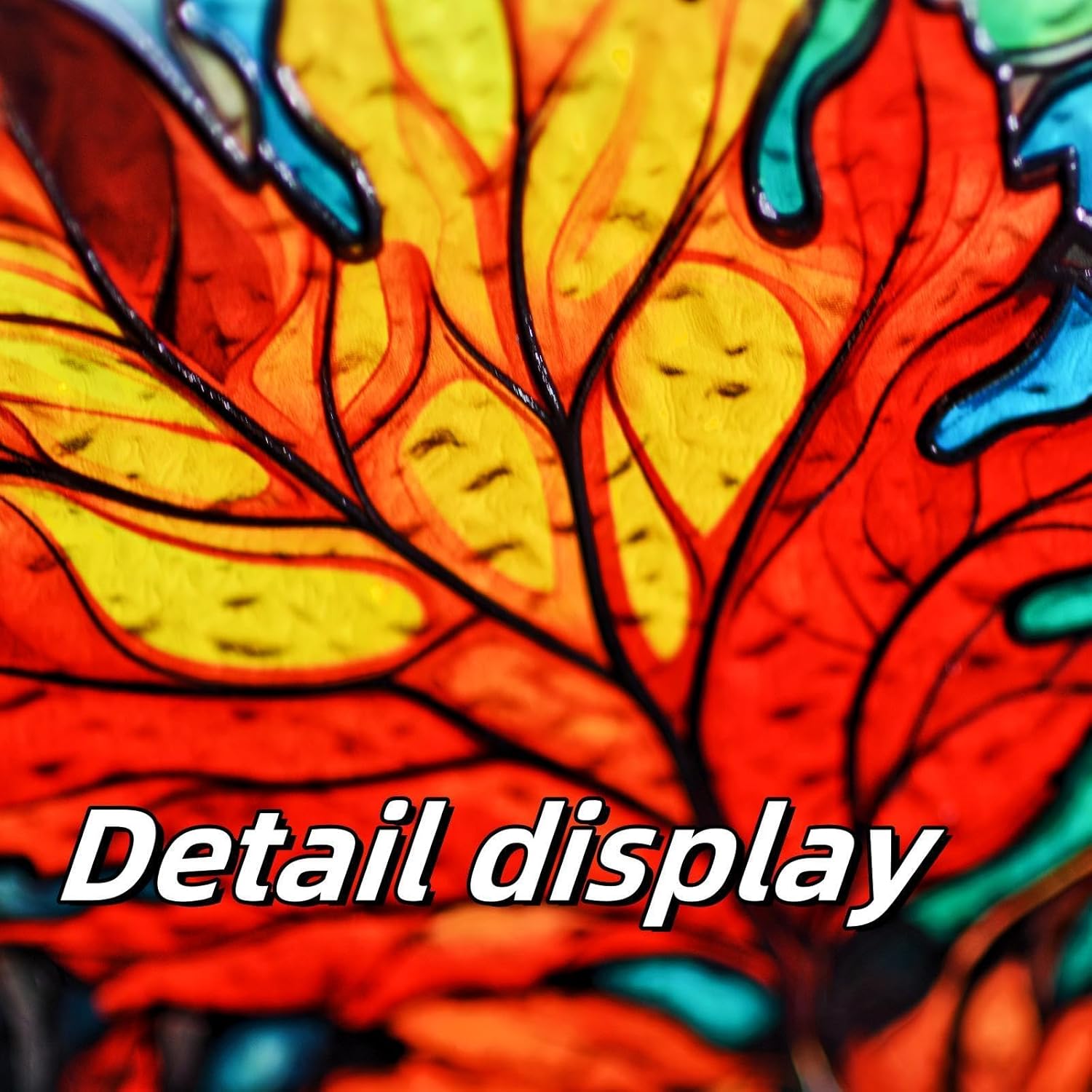 Autumn Maple Leaf Suncatcher Window Hanging Decor