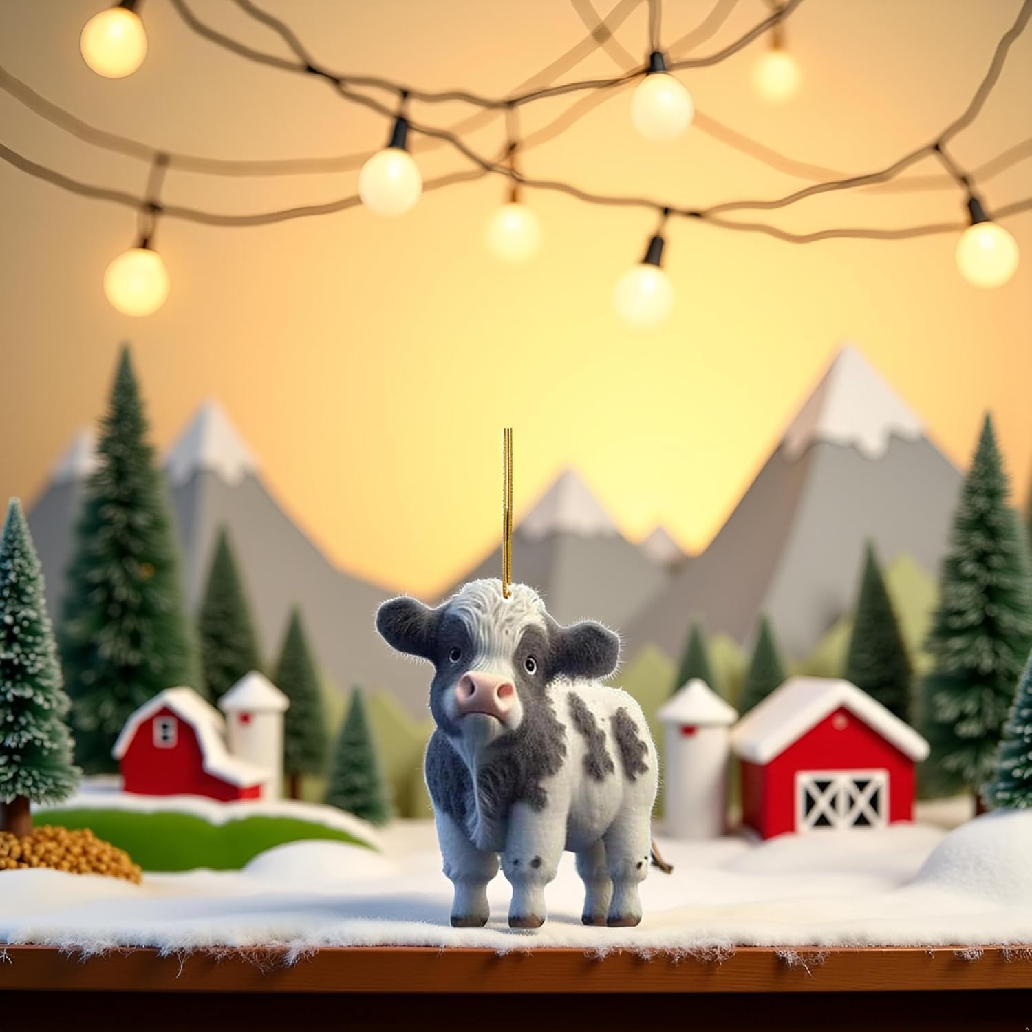 Cute Cartoon Cow Hanging Ornament Decor