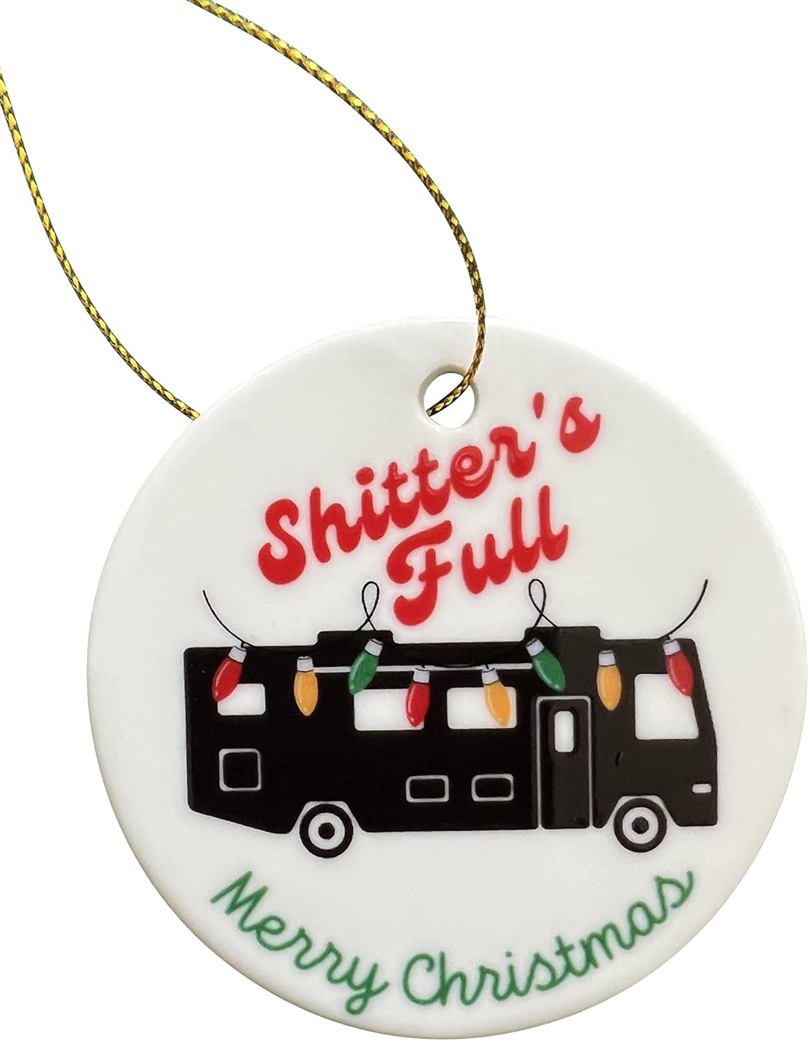 Zilker Home Christmas Ornaments - Cousin Eddie RV Chaos Chevy Chase Movie Gift