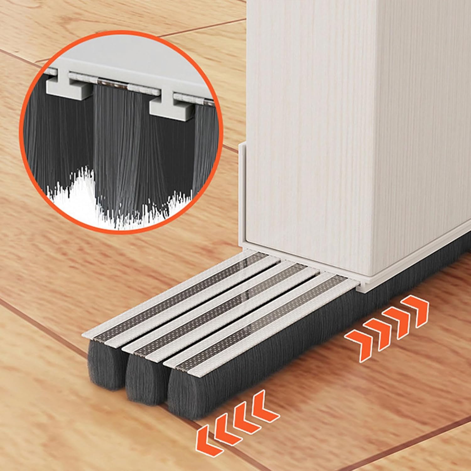 Under Door Draft Stopper Noise Blocker with Flexible Seal
