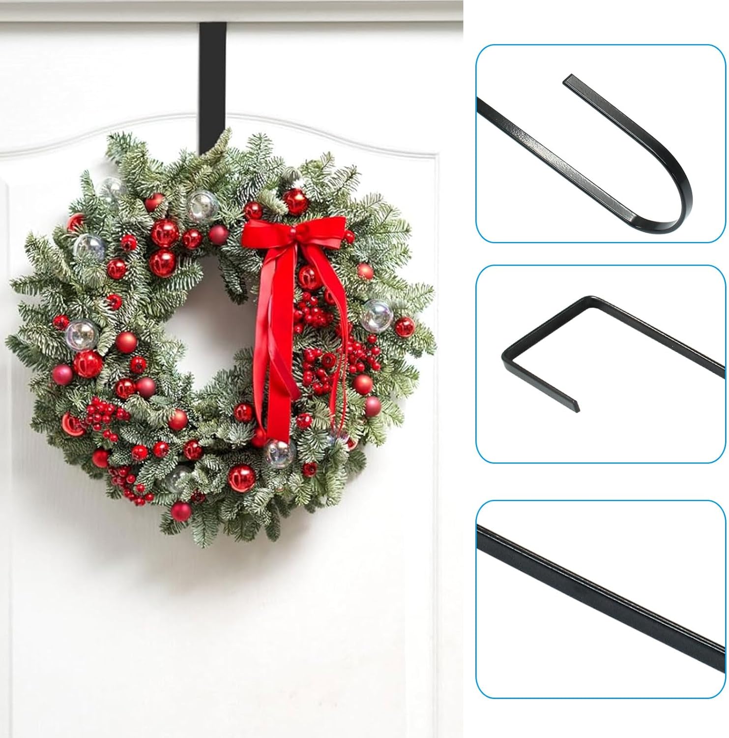 2 Pack 15 Inch Wreath Hangers for Front Door