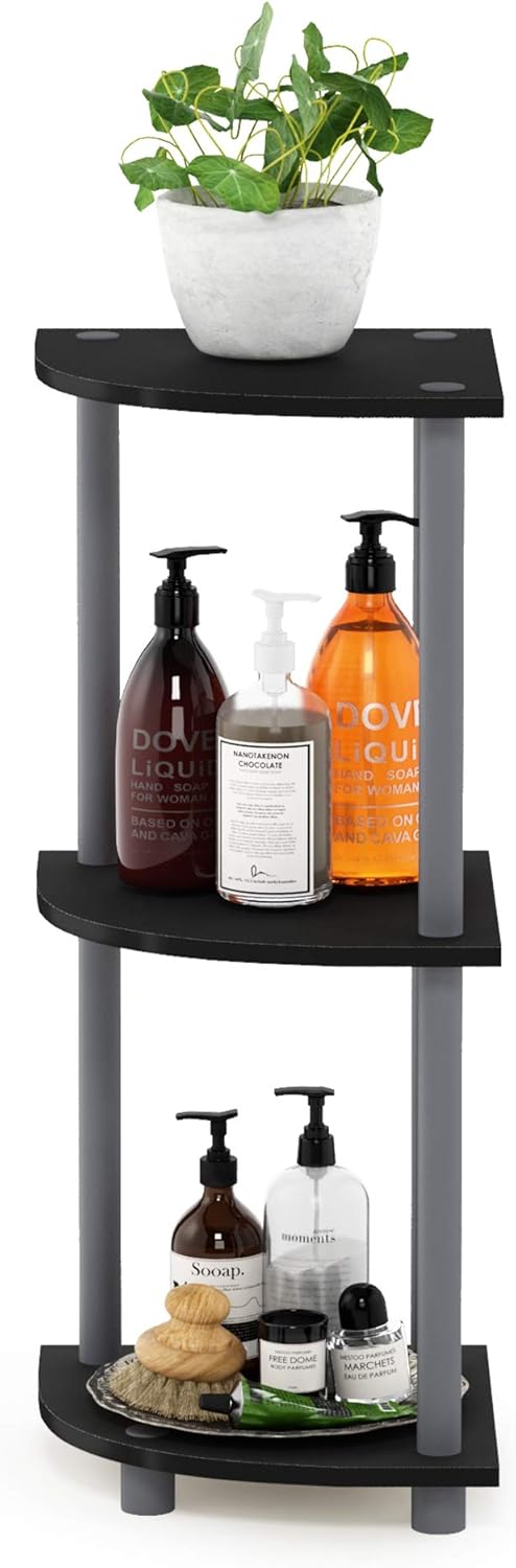 Furinno Turn-N-Tube 3-Tier Corner Display Rack