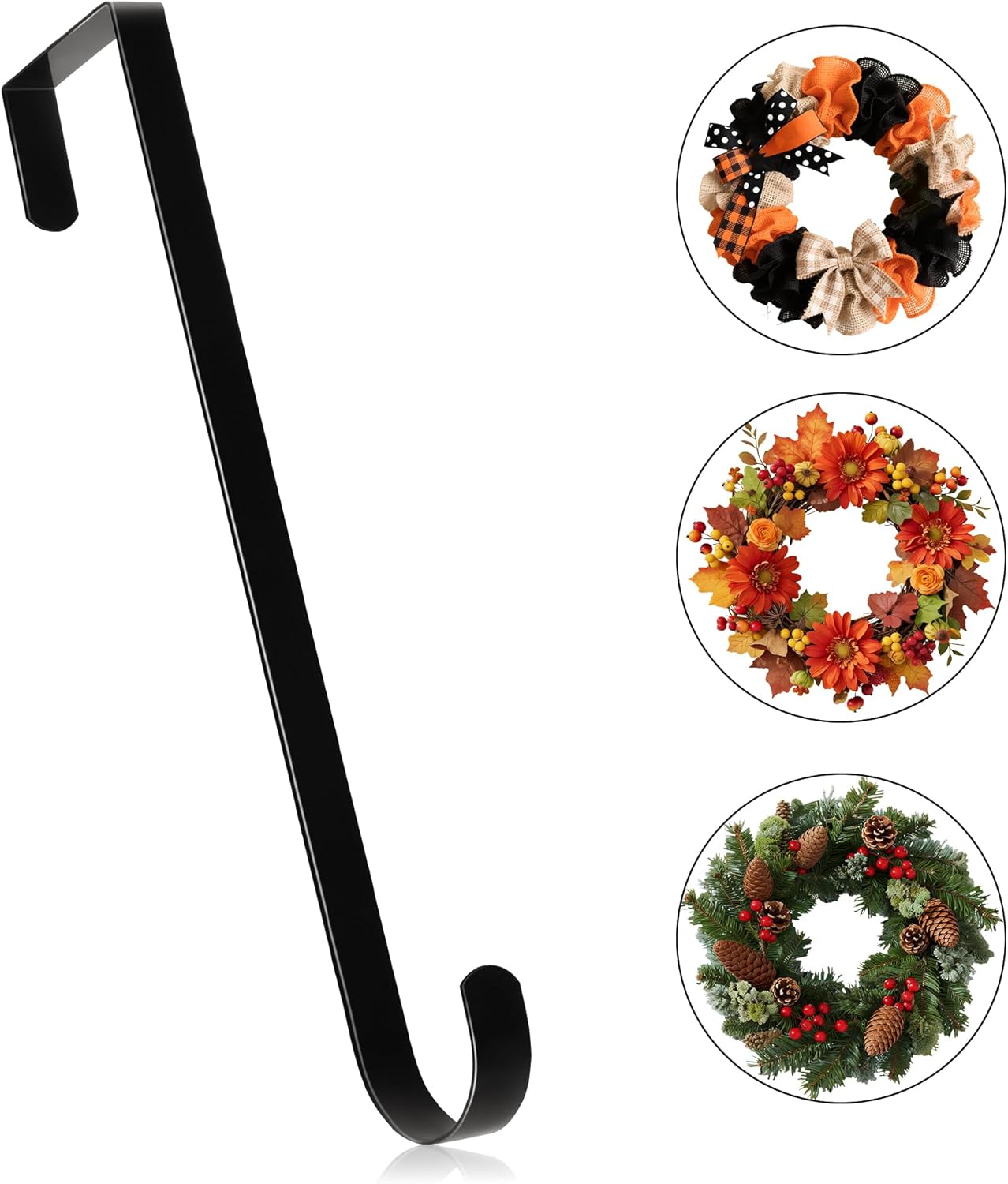 MCFULL 14 Inch Wreath Hangers for Front Door