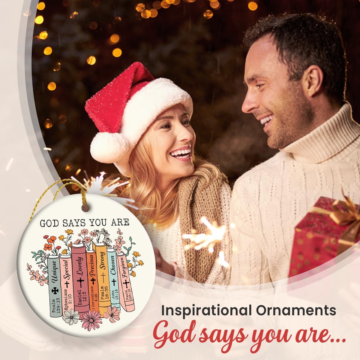 Christian Faith Ceramic Hanging Ornament 2025