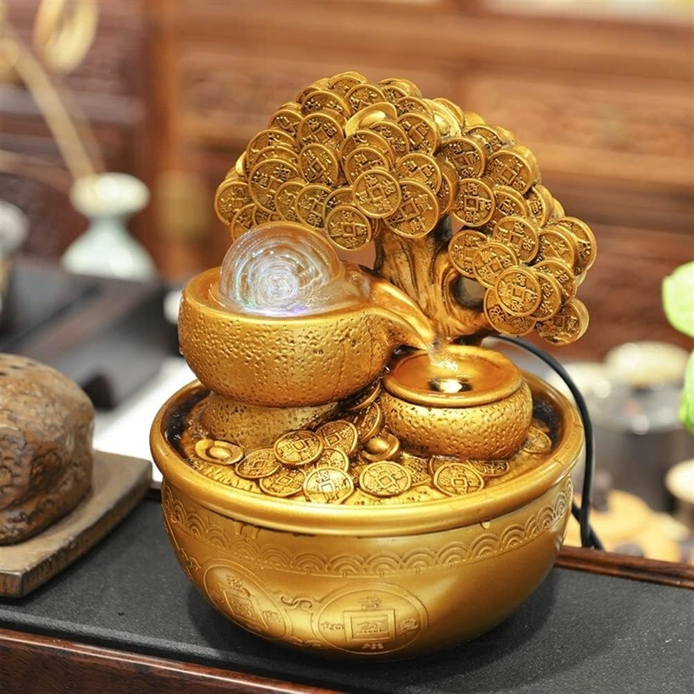 SUNESA Tabletop Fountain Money Tree Decor for Home Office