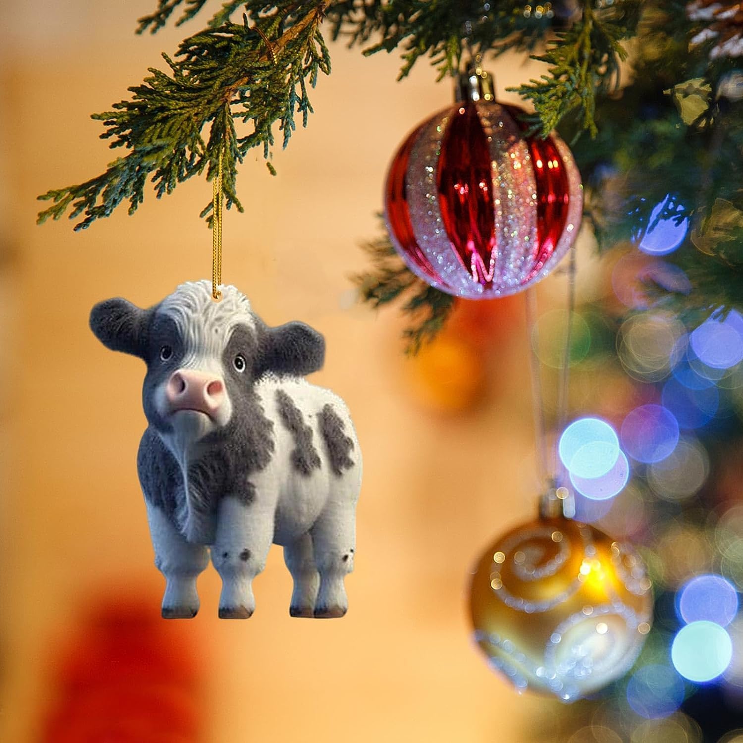 Cute Cartoon Cow Hanging Ornament Decor