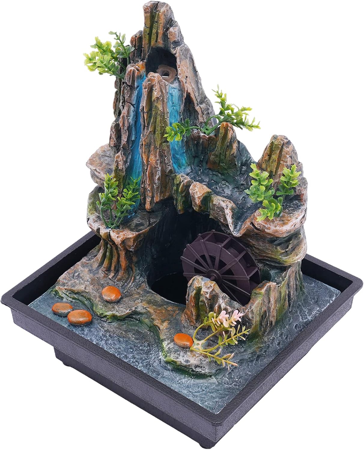 Small Fountain Rockery with LED Light and Atomizer