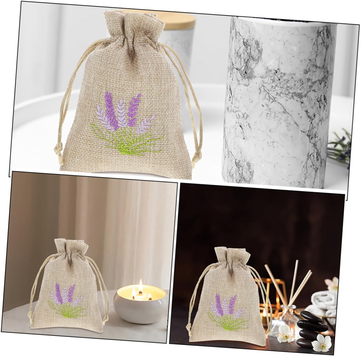 Ciieeo 5pcs Lavender Scent Pouches for Home Decor