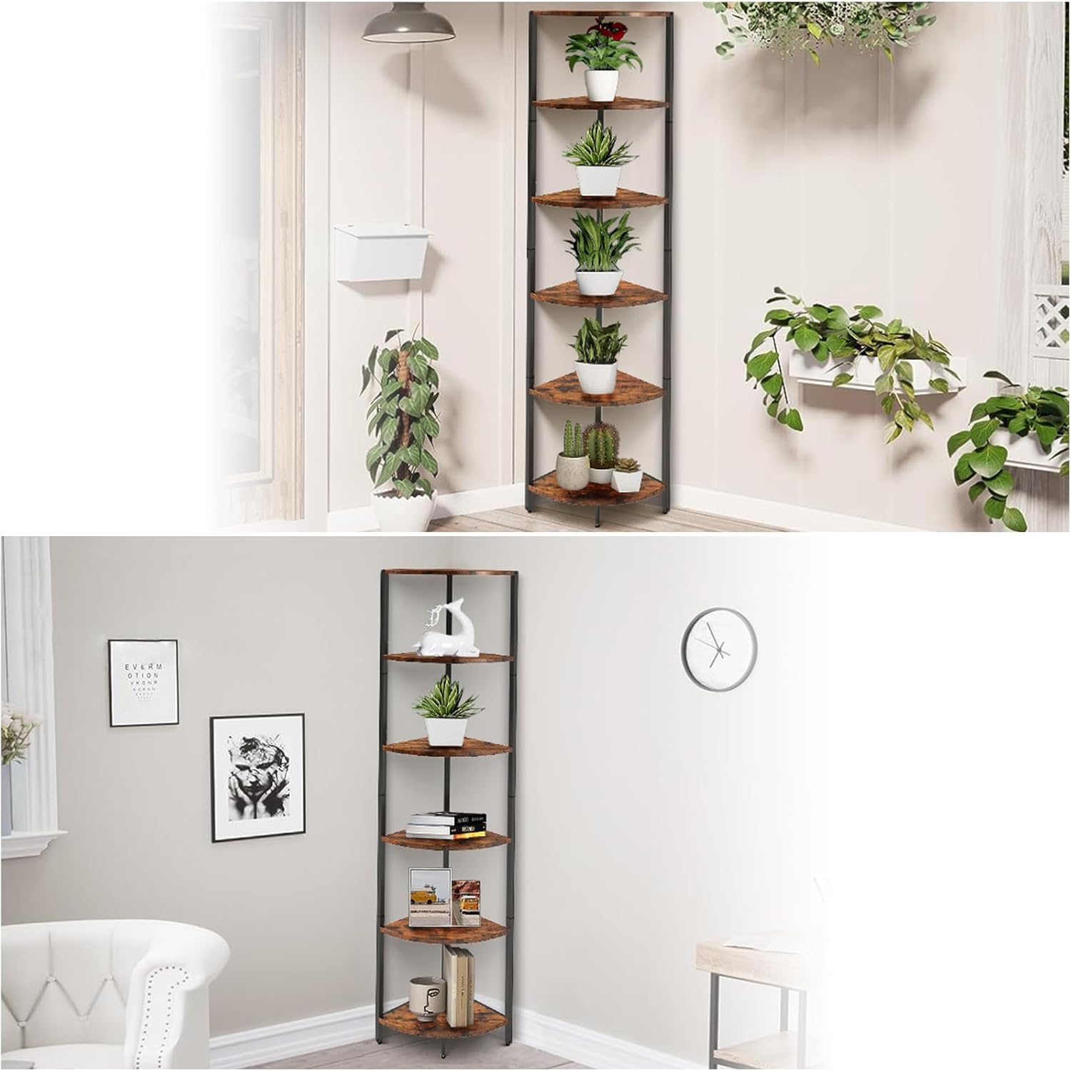 IRCPEN 6 Tier Corner Shelf Storage Organizer