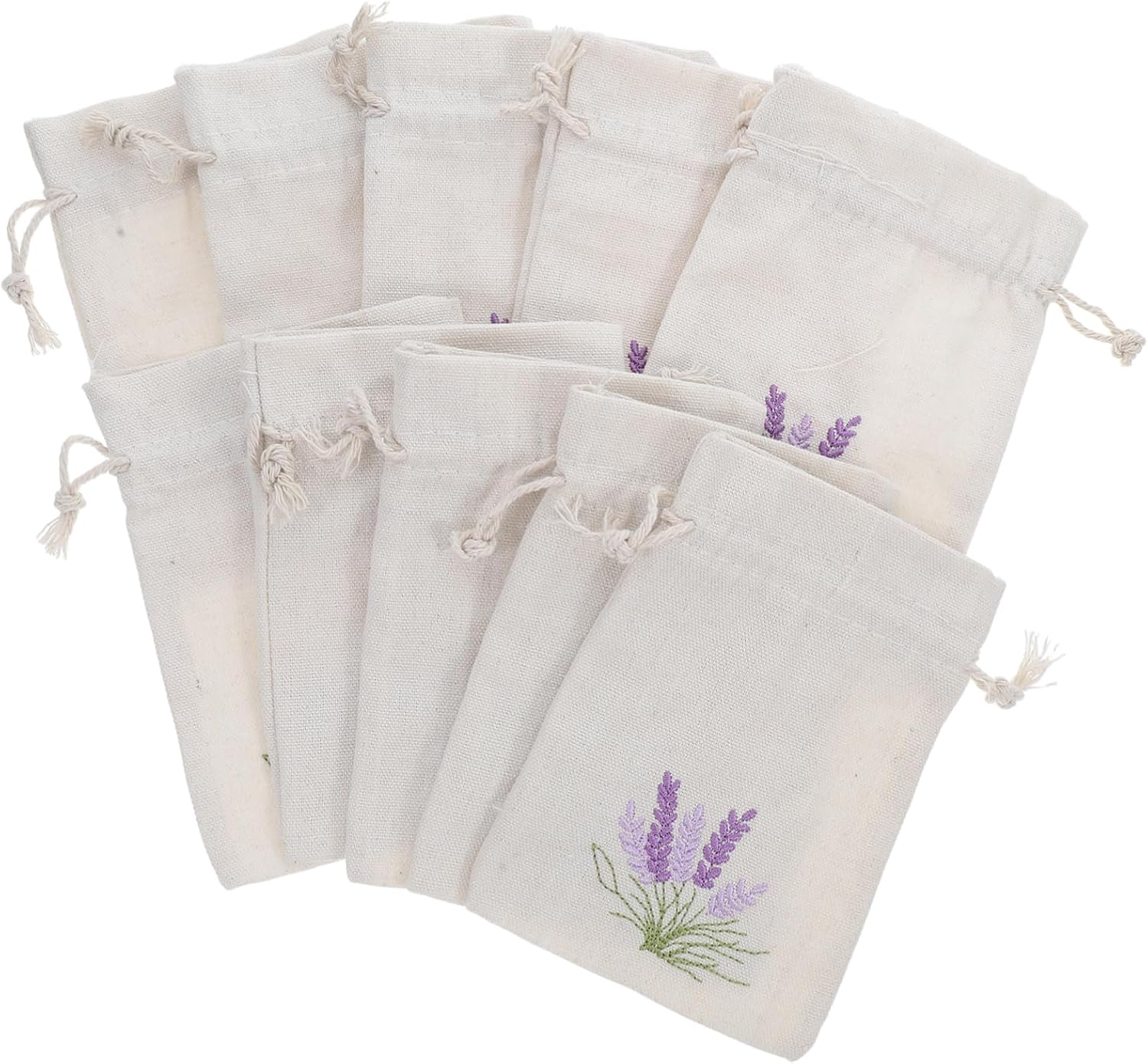 10 Pcs Lightweight Drawstring Pouches for Travel Home Storage