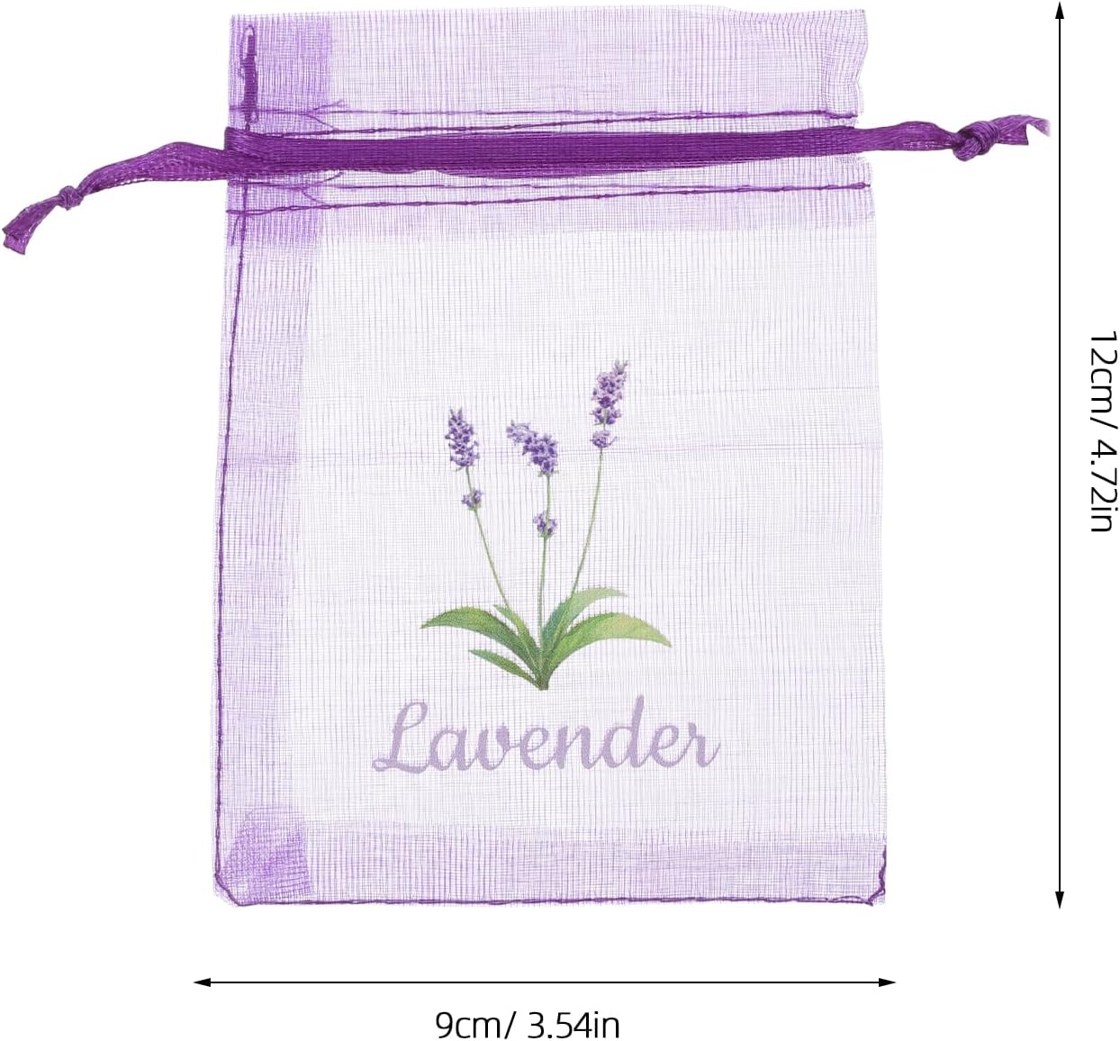 LUOZZY 20pc Lavender Pattern Sachet Bags for DIY