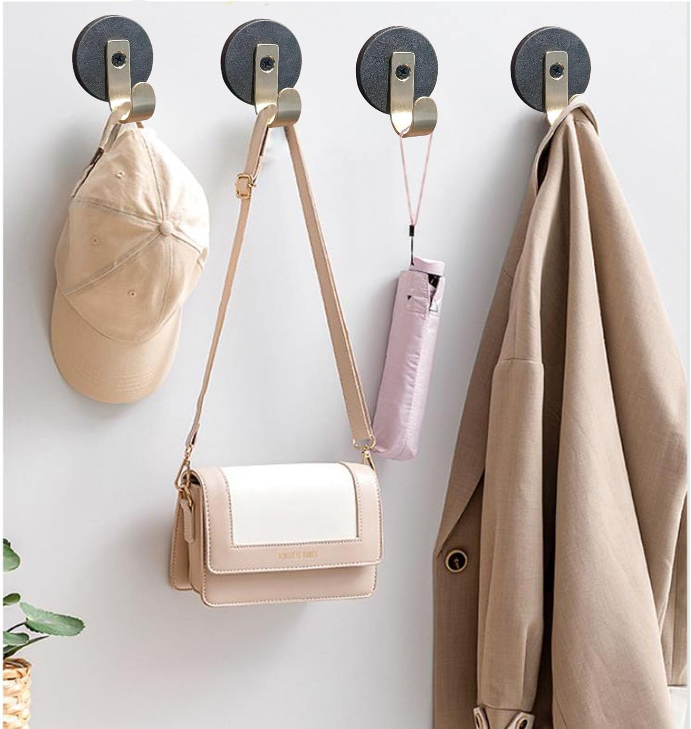 XXhailan 2 Pack Magnetic Hooks Wreath Hanger Door Decor