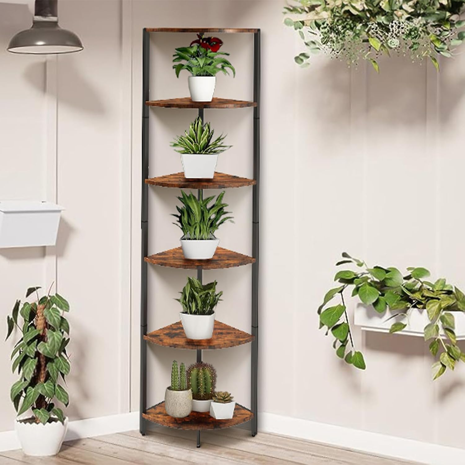 IRCPEN 6 Tier Corner Shelf Storage Organizer