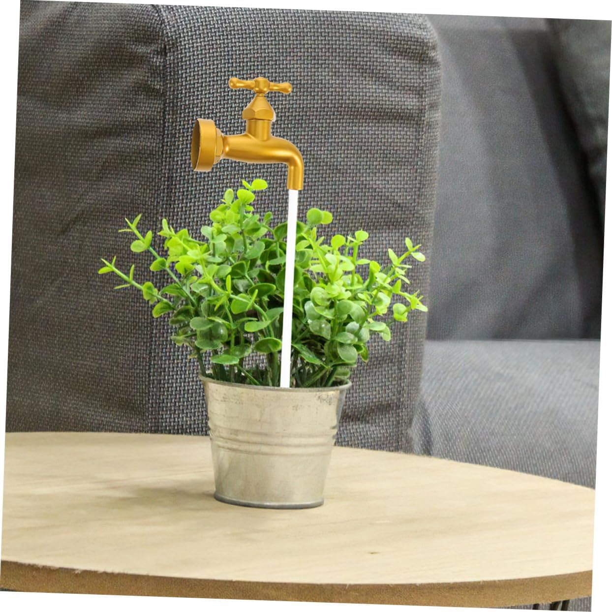 Water Flowing Faucet Fountain Tabletop Ornament for Garden and Home