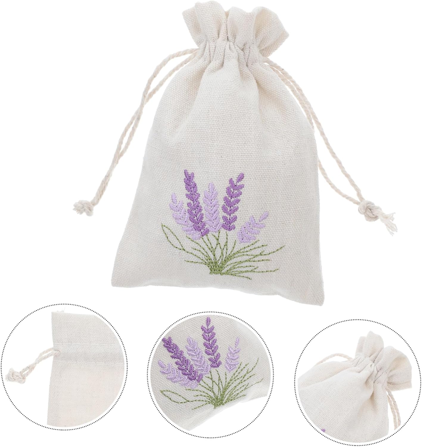 10 Pcs Lightweight Drawstring Pouches for Travel Home Storage