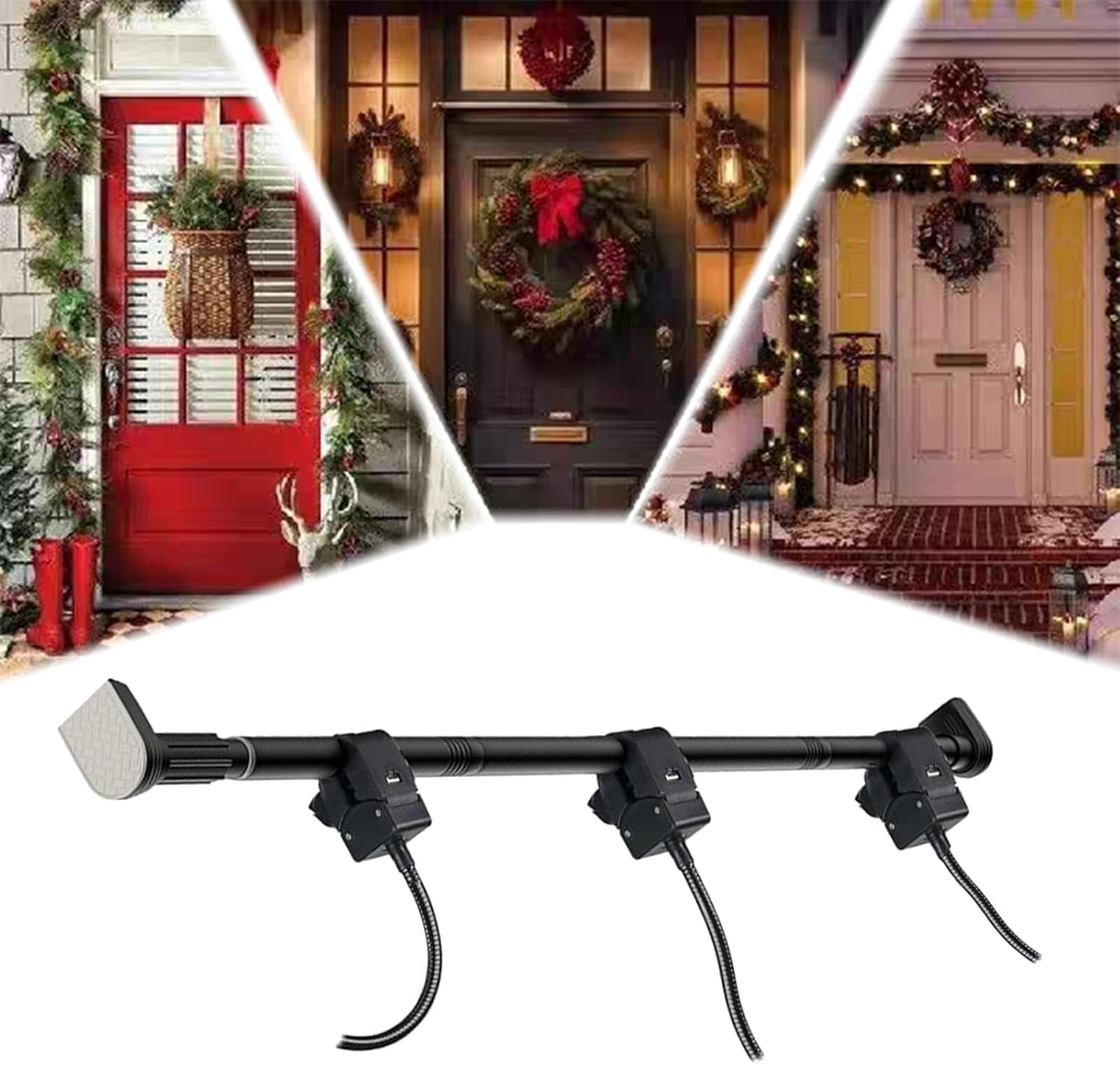 Adjustable Garland Hanger for Door Frame Heavy Duty No Drill