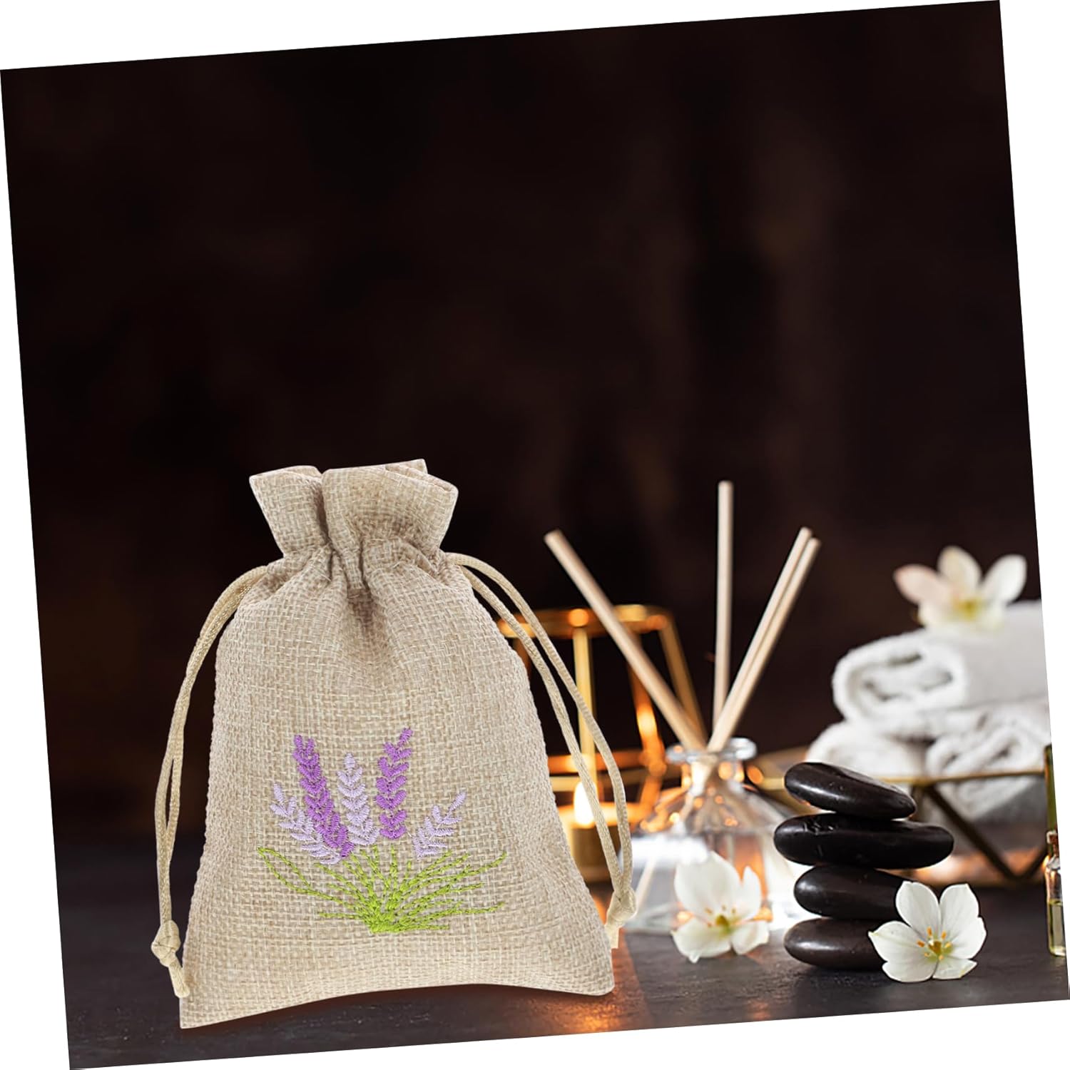 10pcs Lavender Scent Sachets for Closet and Flower Storage