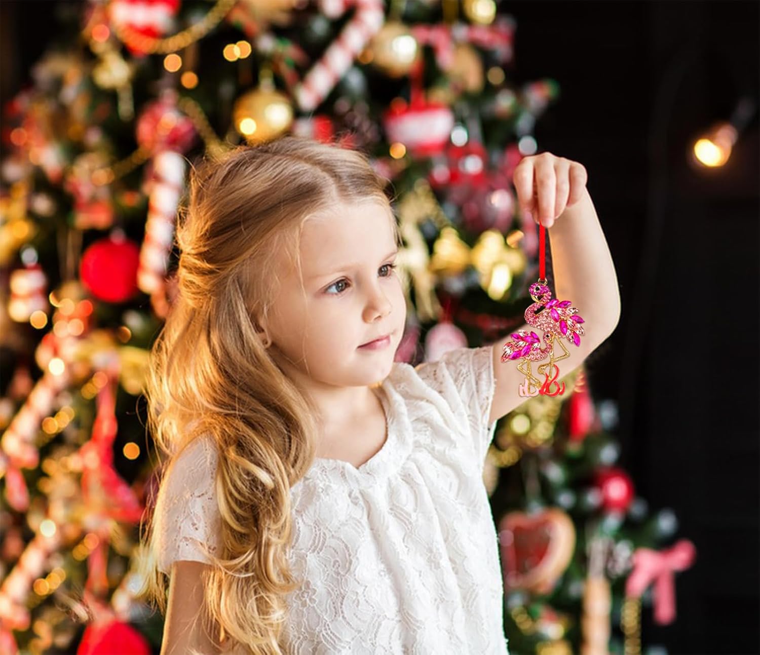 D24TIME Flamingo Christmas Ornament