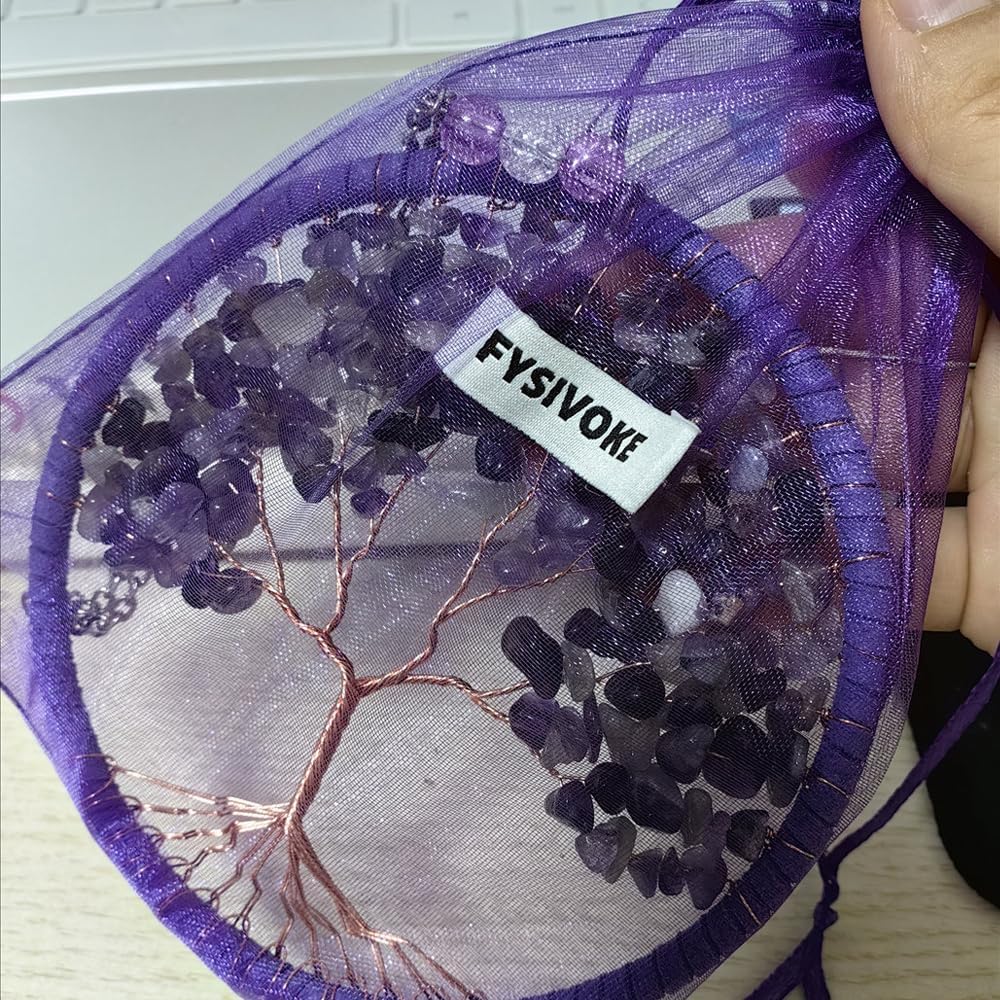 Tree of Life Hanging Ornament with Chakra Stones