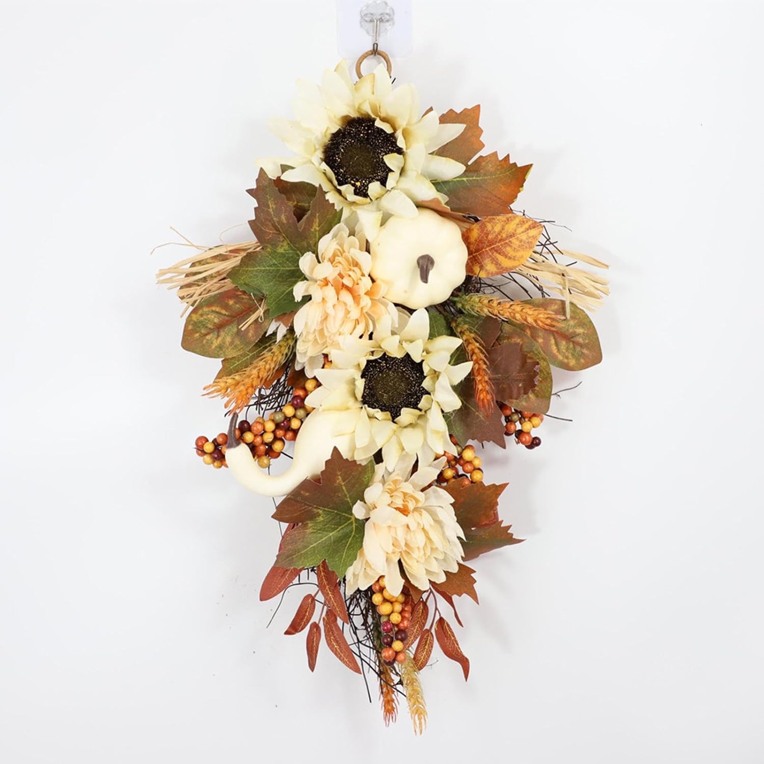 Esquirla Teardrop Hanging Fall Wreath 45cm