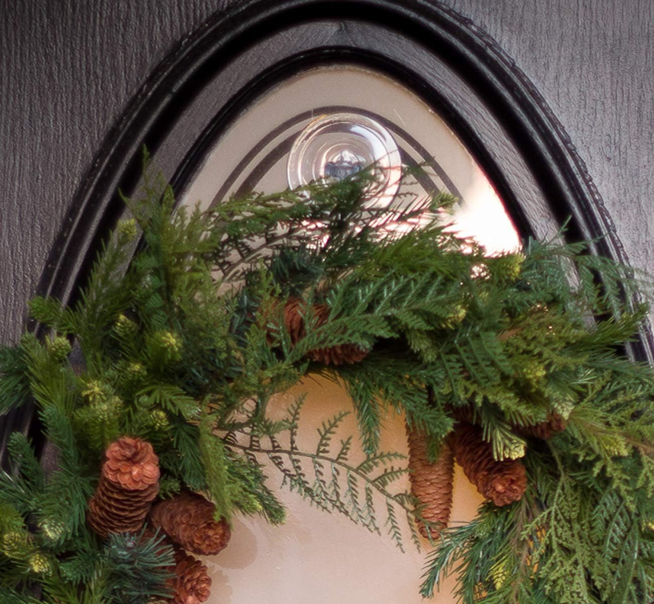 Christmas Wreath Holders Glass Window Door Hooks 6PCS