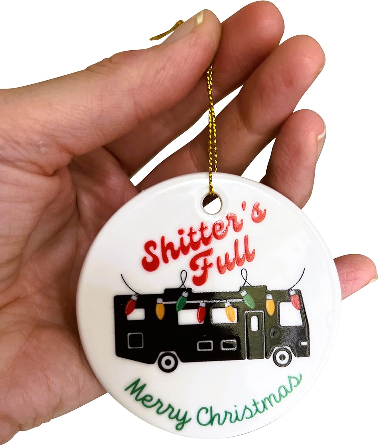 Zilker Home Christmas Ornaments - Cousin Eddie RV Chaos Chevy Chase Movie Gift