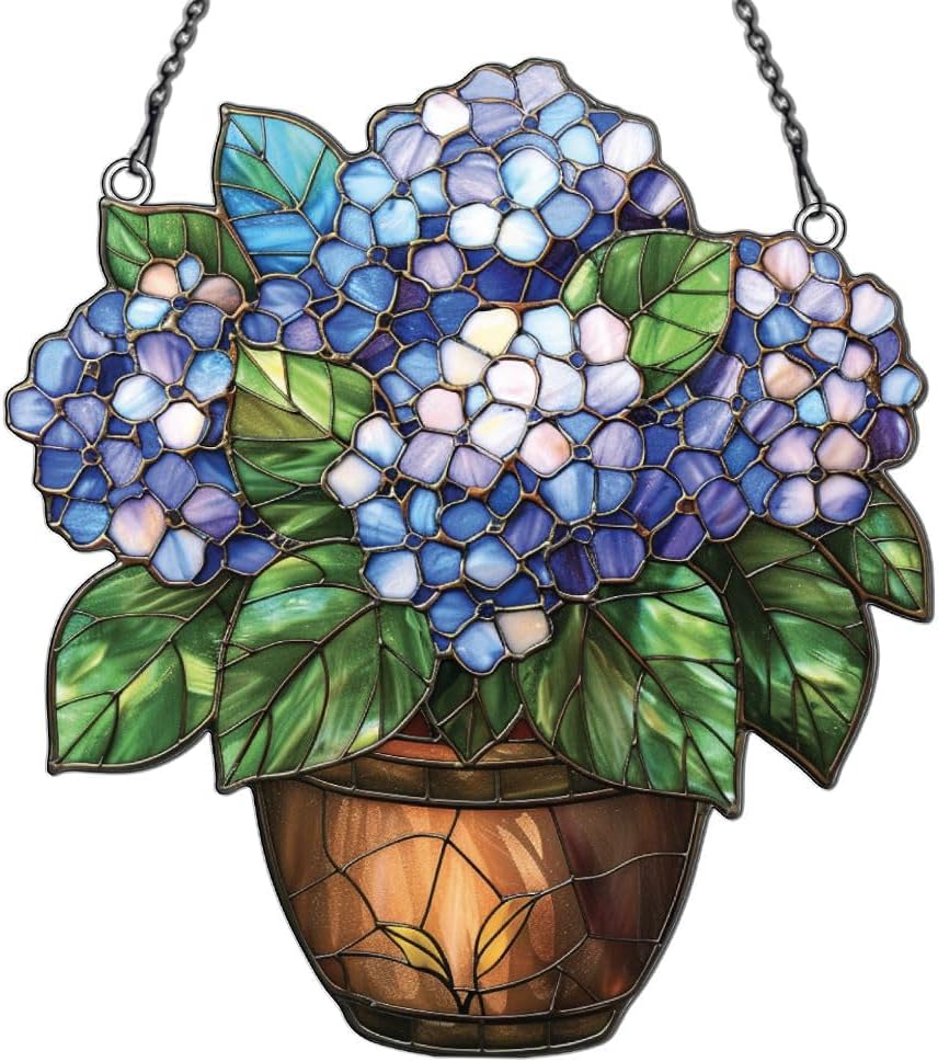 Widoteo Hydrangea Flower Hanging Ornament