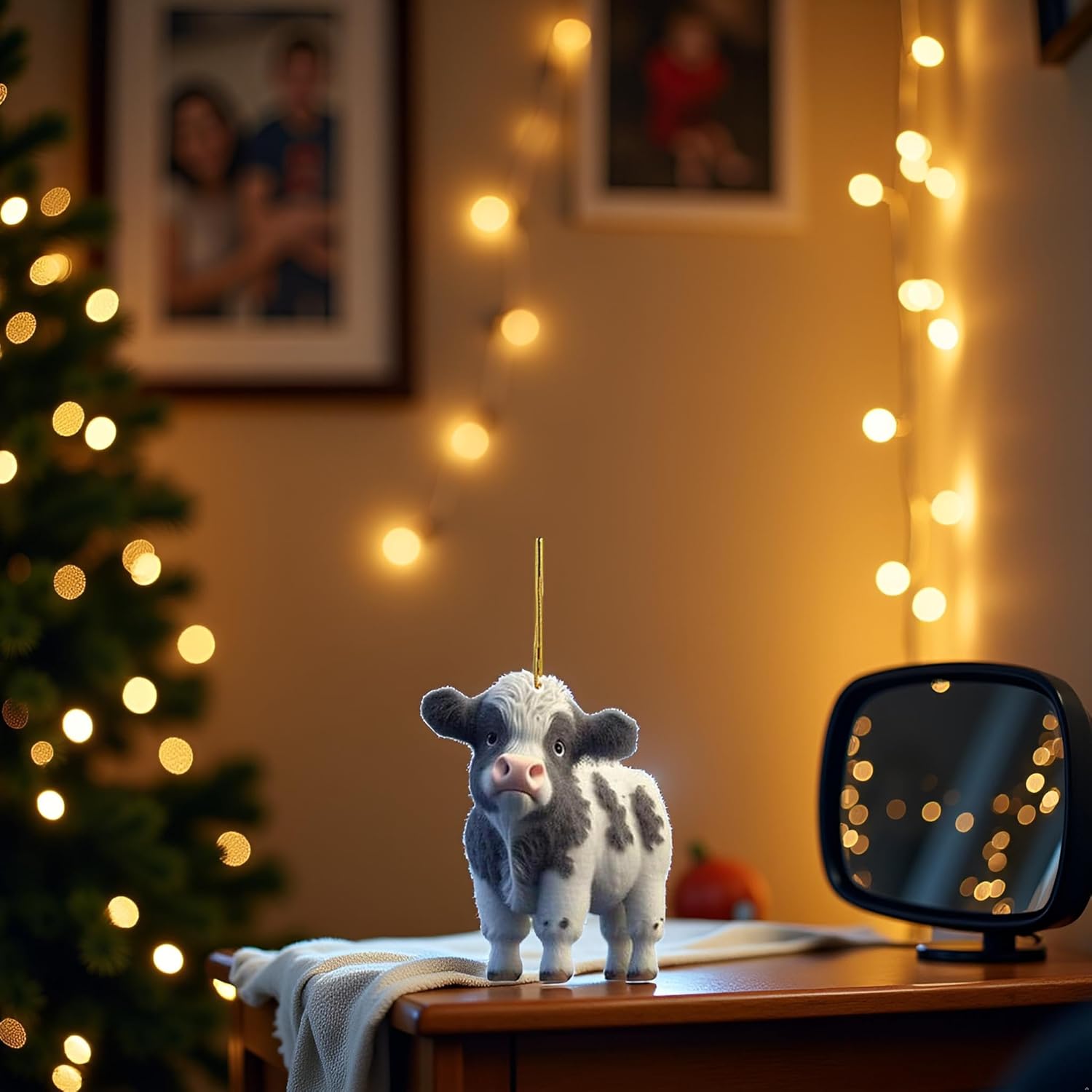 Cute Cartoon Cow Hanging Ornament Decor