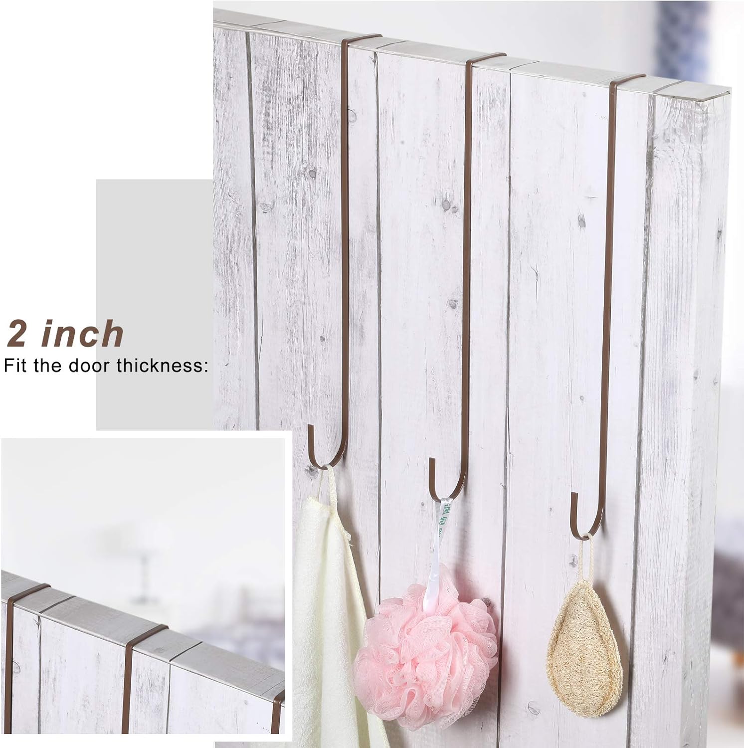 Hotop 15 Inch Door Wreath Hanger Hook Set