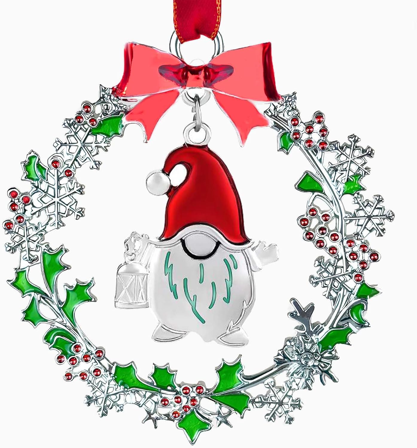 2025 Christmas Ornament Handcrafted Metal Wreath