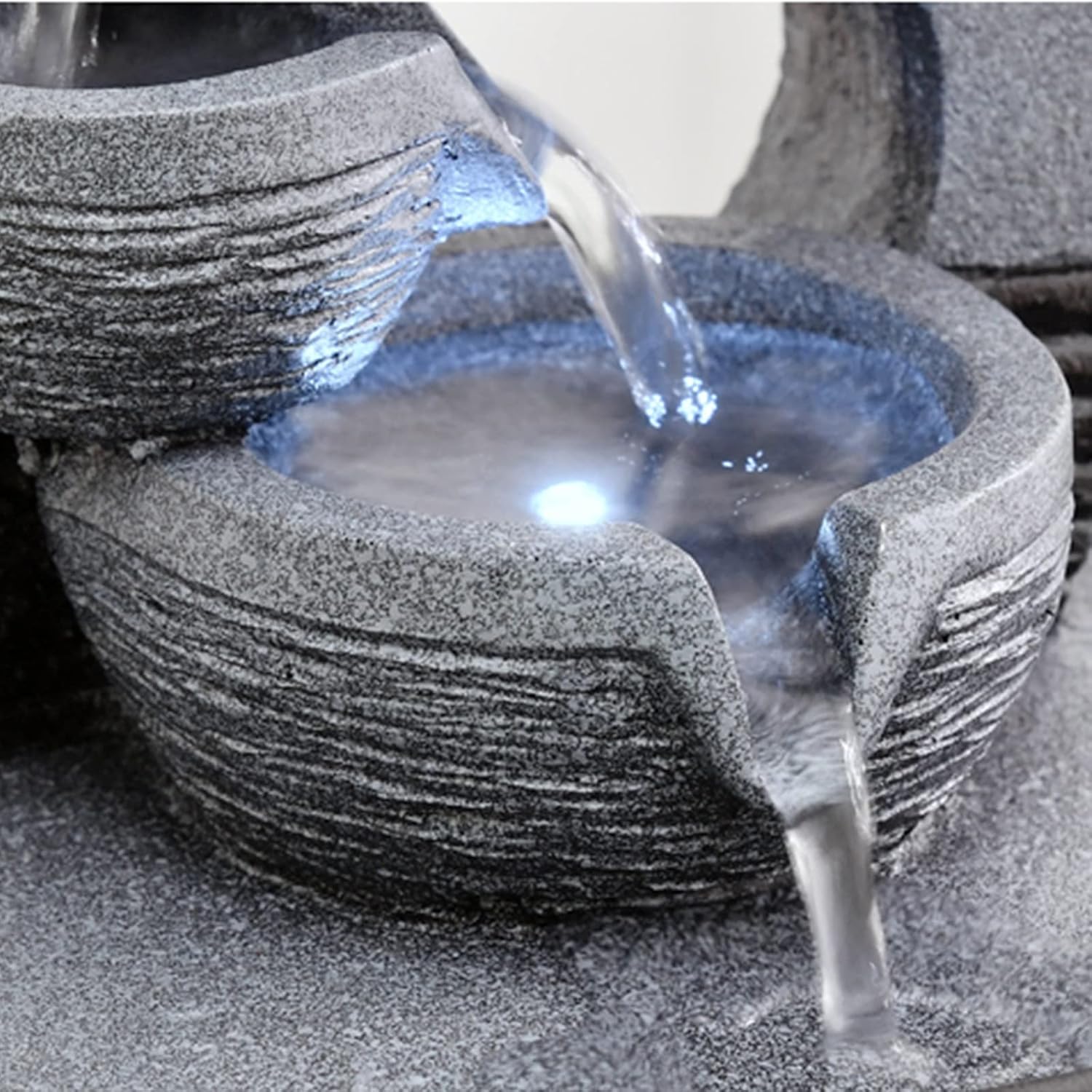 HASMI 9-Inch Tabletop Fountain for Indoor Decor