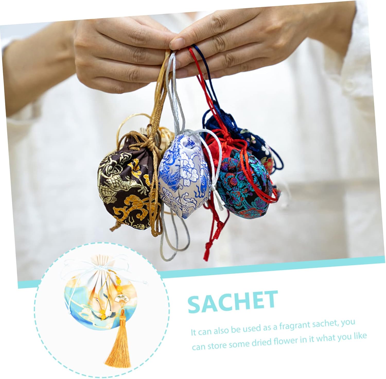 Unomor Lavender Refillable Sachet Bag for Car and Closet