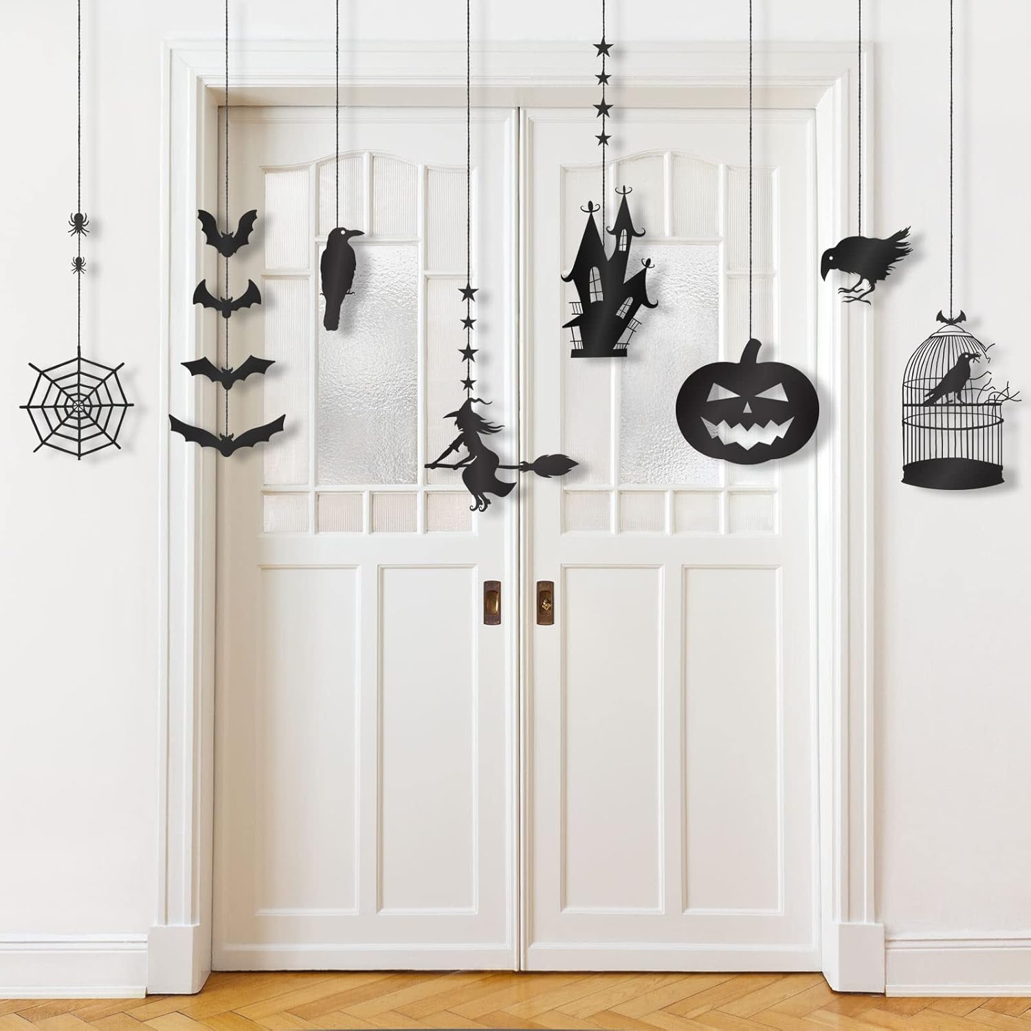 Vicenpal 16 Pcs Halloween Hanging Ornaments Set