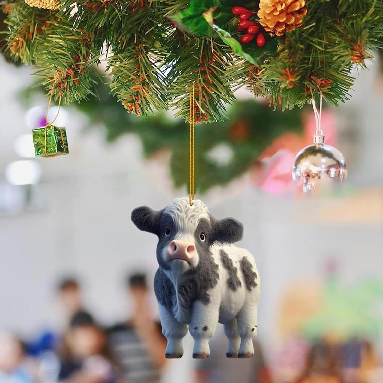 Cute Cartoon Cow Car Pendant Hanging Ornament