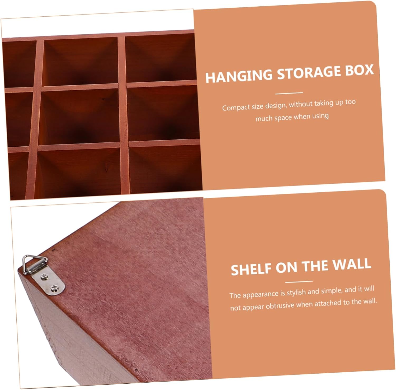 Zerodeko Floating Cube Storage Shelf for Small Statues and Collectibles
