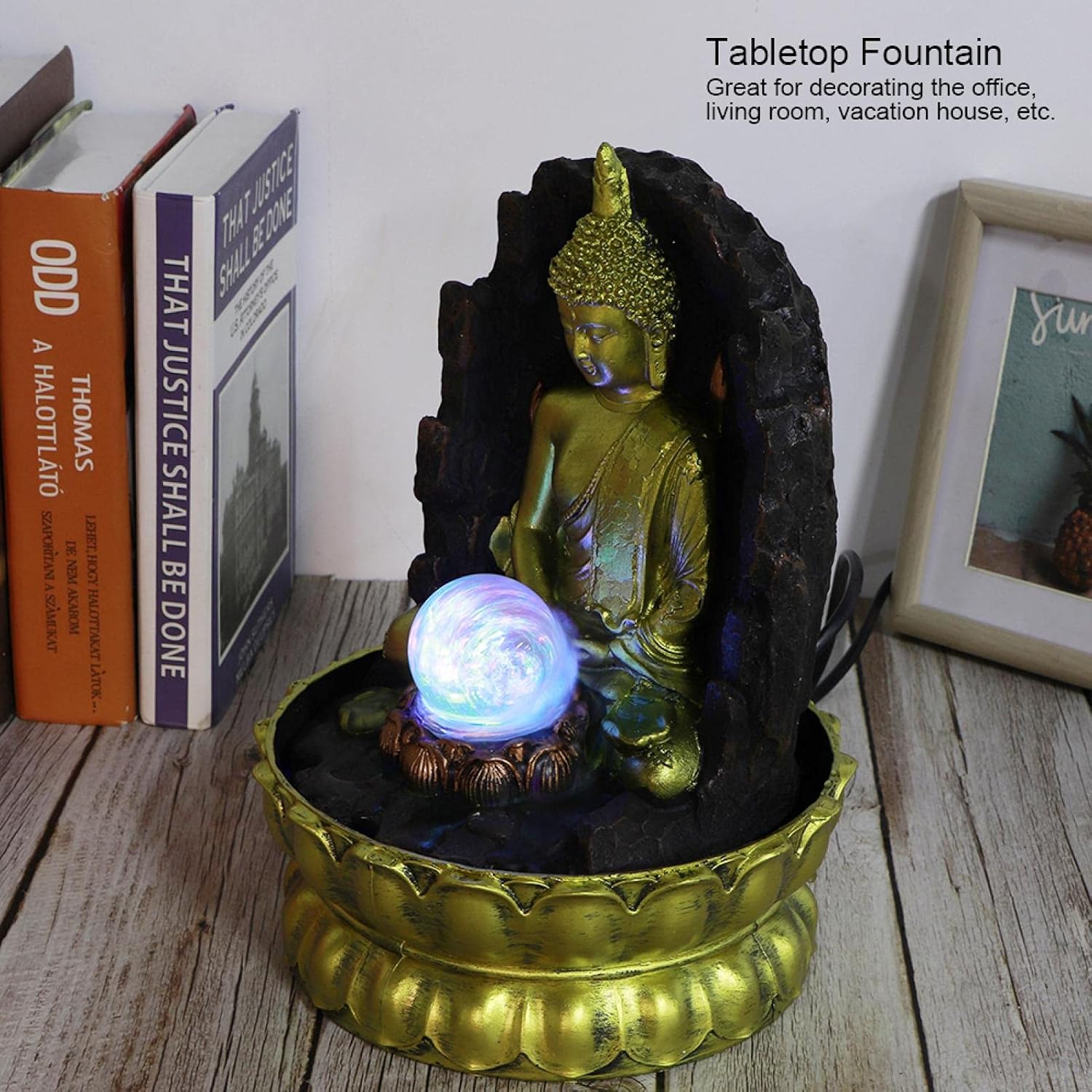 108 Inch Tall Buddha Tabletop Fountain with Light