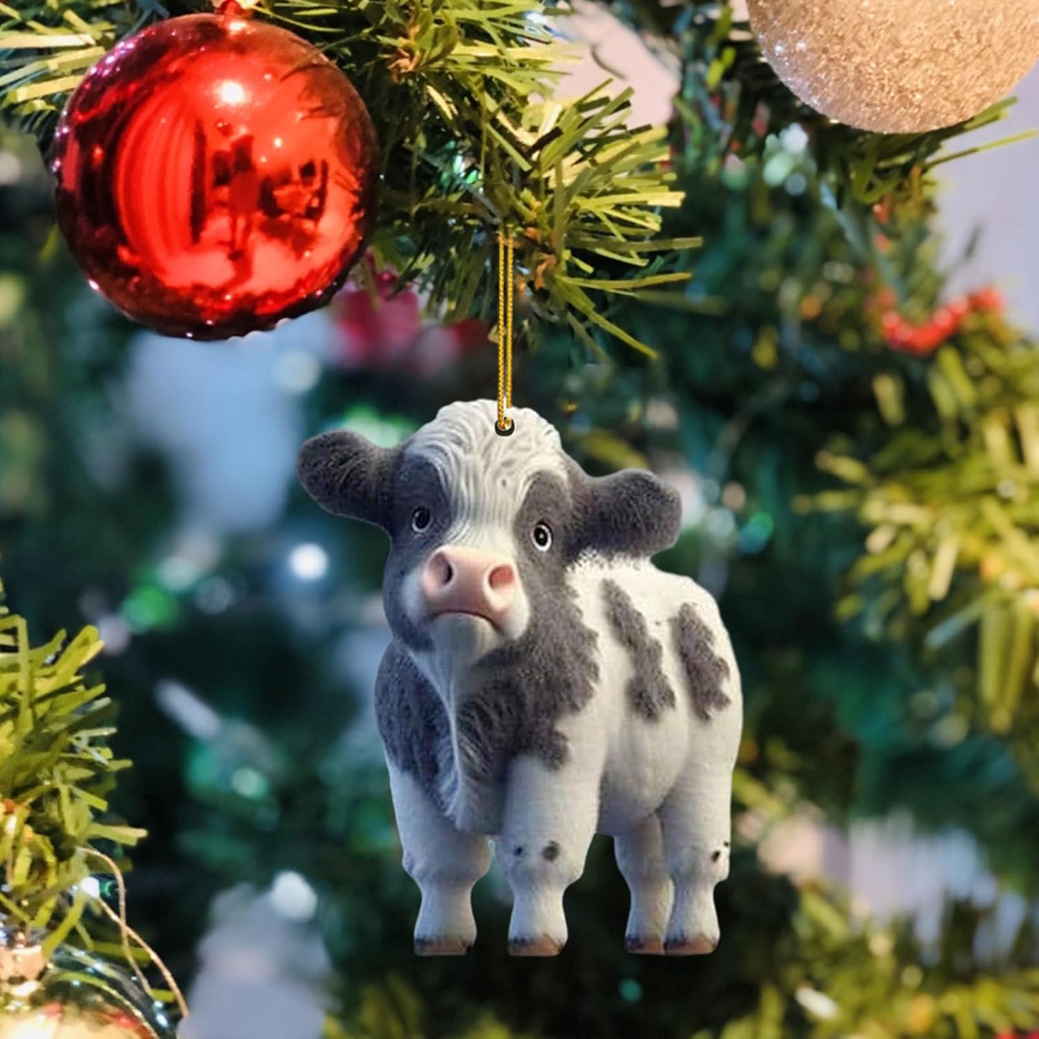 Cute Cartoon Cow Car Pendant Hanging Ornament