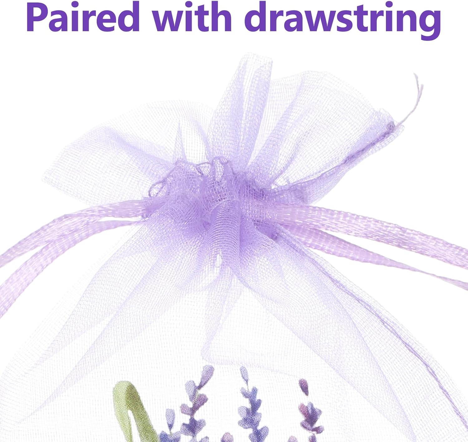 LUOZZY 20pc Lavender Sachet Bags with Drawstring