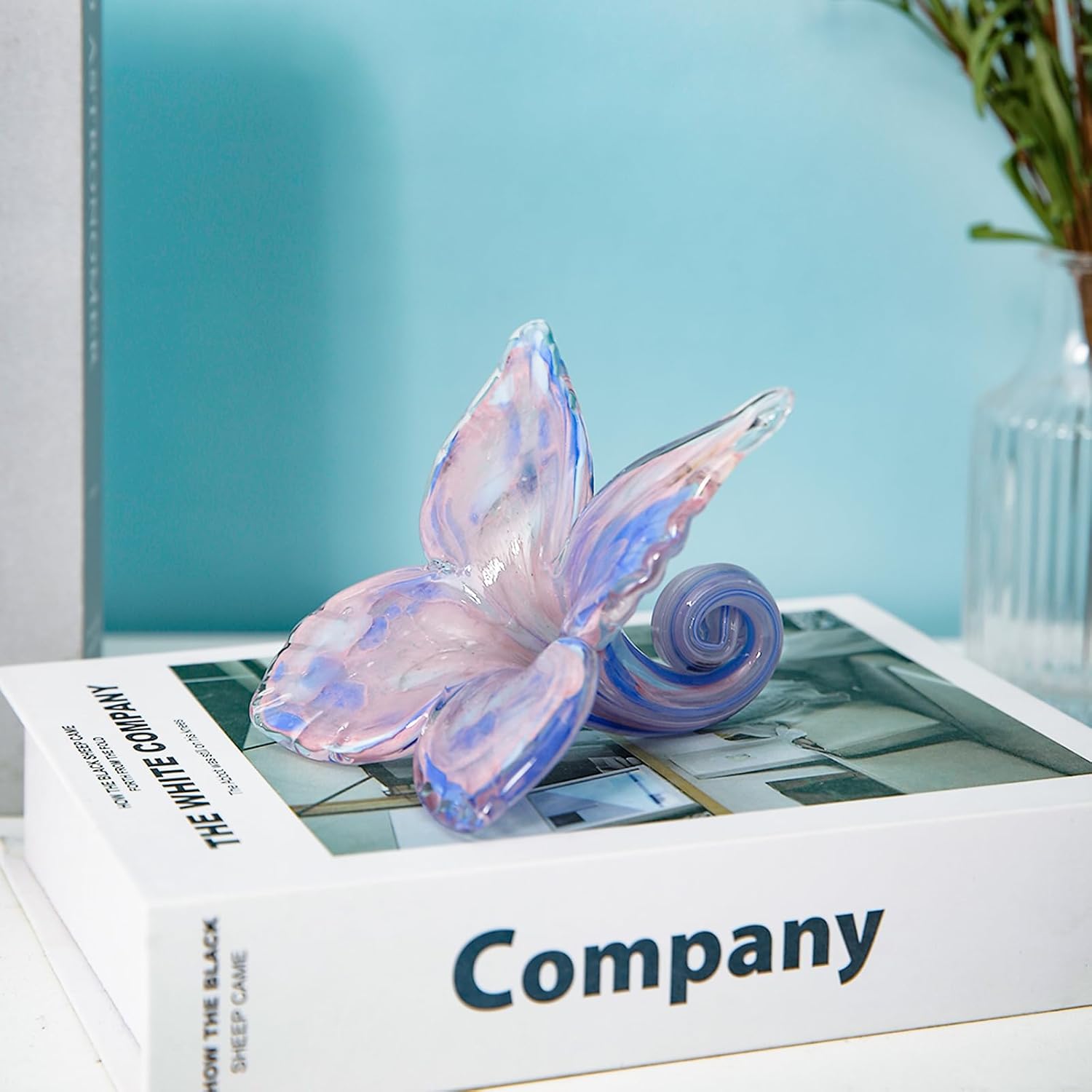 Handmade Glass Flower Pendant Decor for Home Garden Windows
