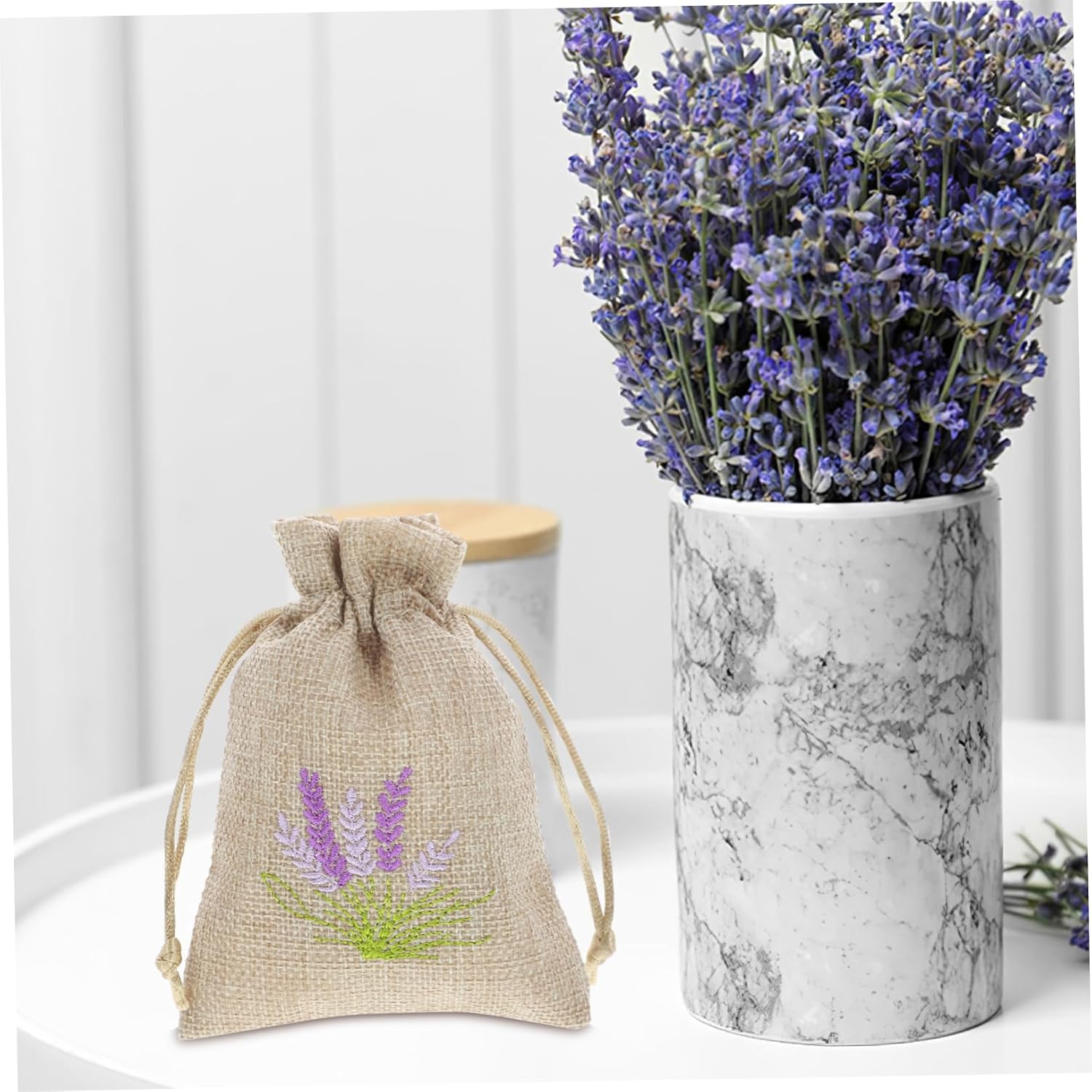 10pcs Lavender Scent Sachets for Closet and Flower Storage