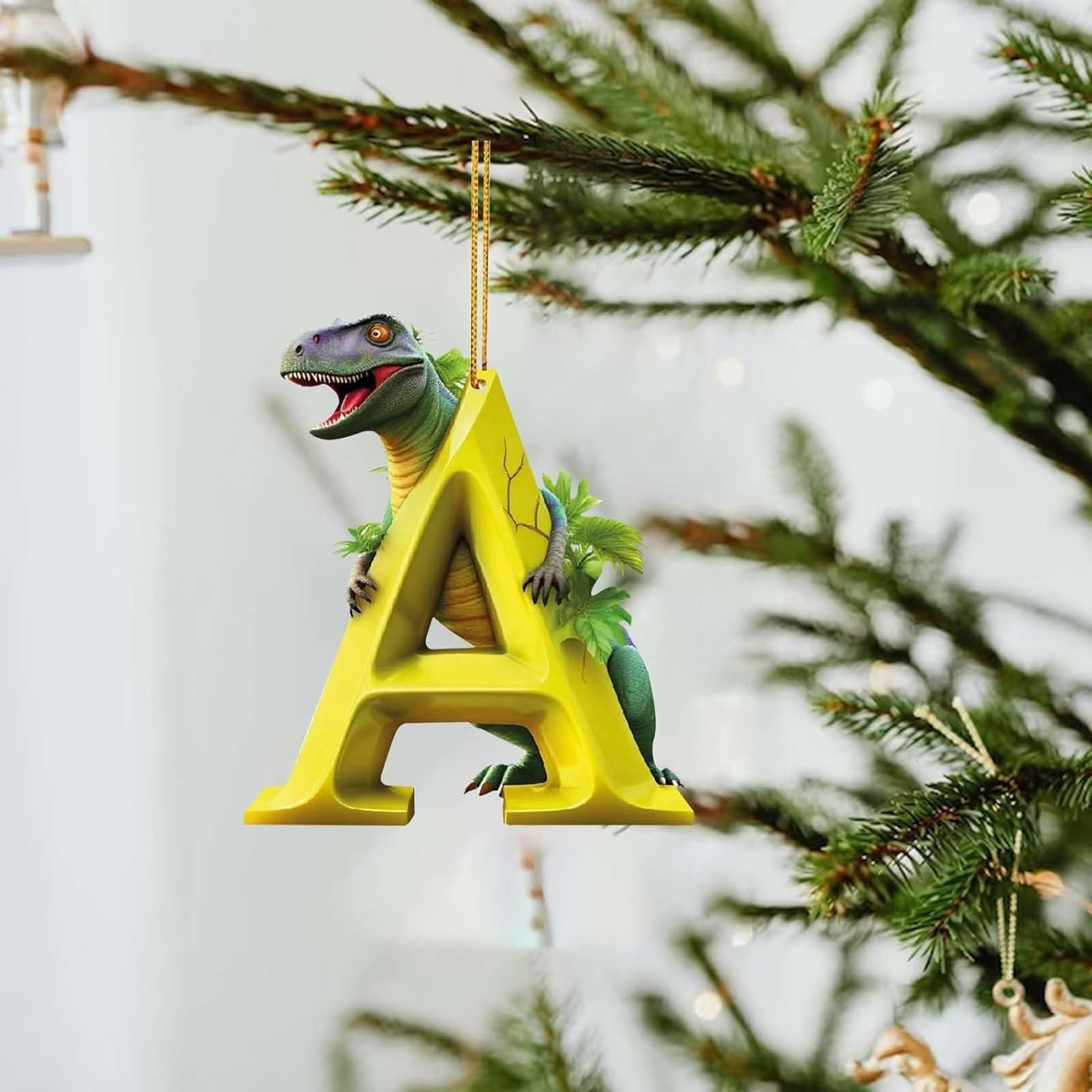 Christmas Dinosaur Cartoon Pendant Set