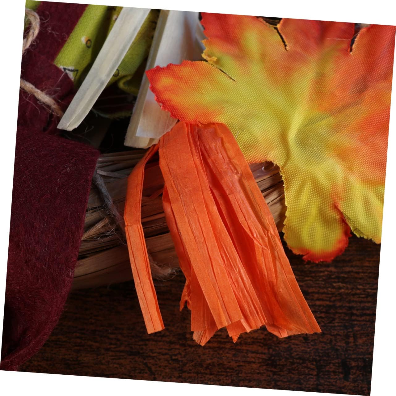 PRETYZOOM Halloween Garland Straw Plastic Door Hanger Decor
