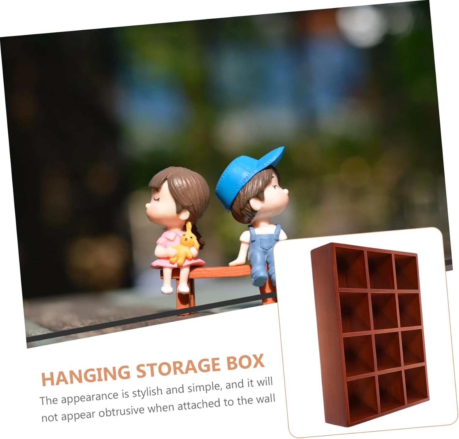 Zerodeko Floating Cube Storage Shelf for Small Statues and Collectibles